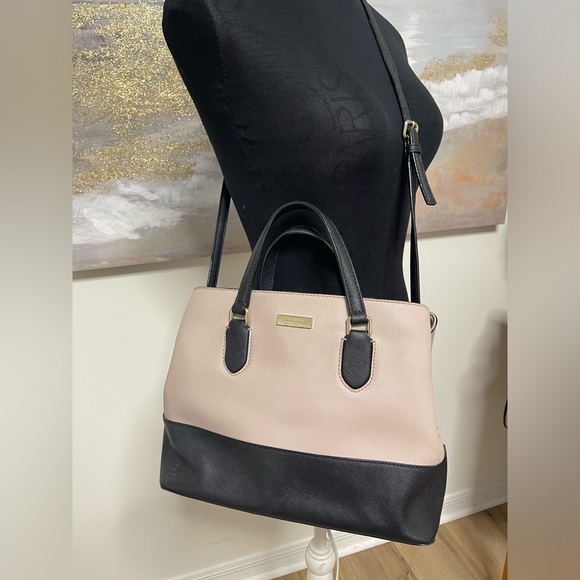 KATE SPADE CA57710 Crossbody Vintage Two-tone Leather bag, black with dusty pink - Picture 2 of 15